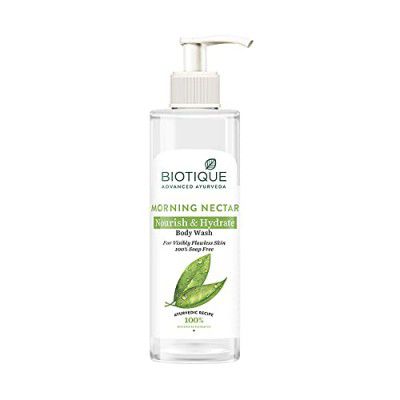 Biotique Morning Nectar Nourish & Hydrate Body Wash For Visibly Flawless Skin, 200ml