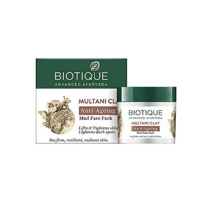 Biotique Multani Clay Anti Ageing Mud Face Pack for All Skin Types, 75gm