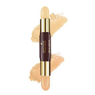 Biotique Natural Makeup Diva Glam Highlighter Duo Stick, Shade N Sheen, 4g