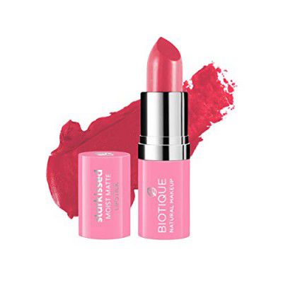 Biotique Natural Makeup Starkissed Moist Matte Lipstick, Baewatch