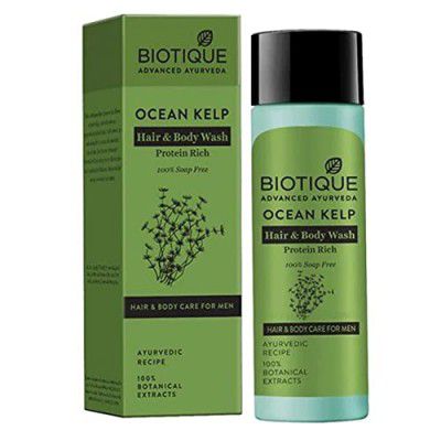 Biotique Ocean Kelp Anti Hairfall Shampoo | Intensive Hair Growth Therapy| Anti Hairfall Shampoo that Maintains Shine |120ml