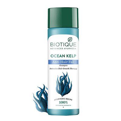 Biotique ocean Kelp Shampoo for anti Hair fall Intensive Hair Regrowth Treatment 190ml