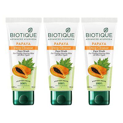 Biotique Papaya Deep Cleanse Face Wash 100ml* 3