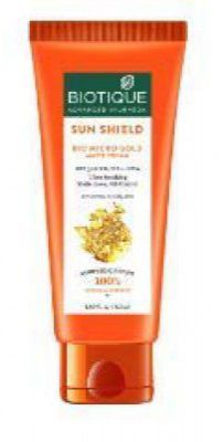 Biotique Sun Shield Micro Gold 30+Spf Matte Cream Sunscreen Ulra Protective Oil Control For Normal Skin, 50Ml, Pack Of 1