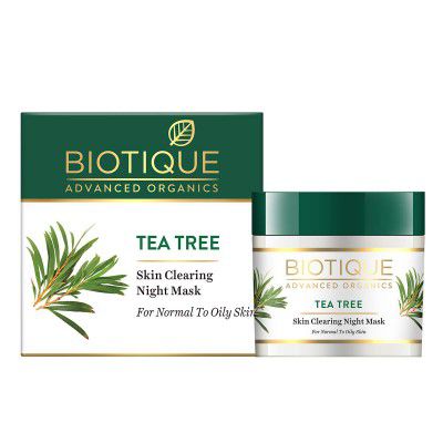 Biotique Tea Tree Skin Clearing Night Mask for Normal to Oily Skin - 50g