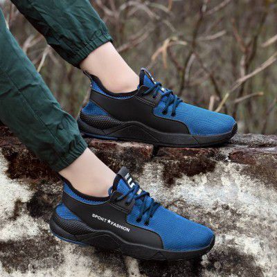 BIRDE  Comfortable Stylish New Design Light Weight, Breathable Trending Casual Shoes Running Shoes For Men  (Blue)