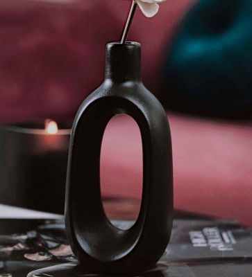 Black Ceramic Ryan Table Vases