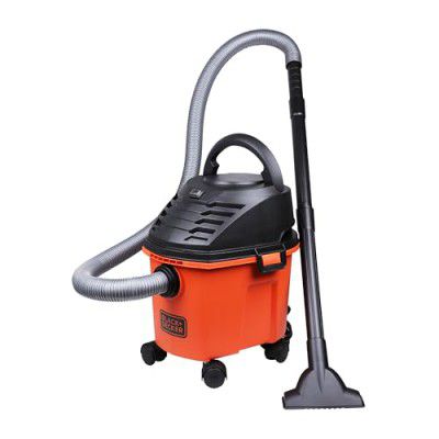 Black + Decker BDWD08-B1 Wet and Dry Vacuum Cleaner Cannister Body, 1000 W, 8L Capacity, 220V Vacuum Cleaner for Home Use, 1 Year Warranty