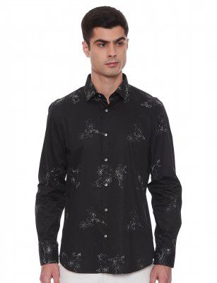 blackberrys Mens Solid Slim Shirt (NL-Taren Black Medium), 39