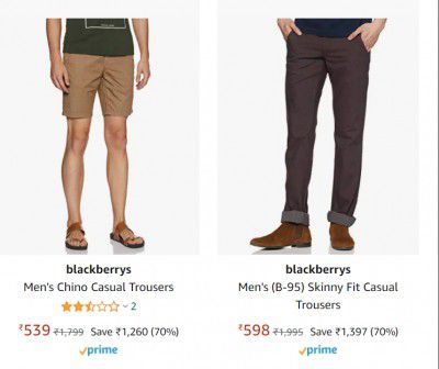 blackberrys Trousers Upto 73% Off