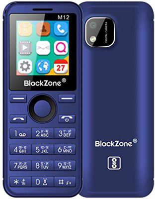 Blackzone M12 Slim Card Phone with Dual Sim, Super Fast Charging & 1.44 Display (Only Mobile Phone & Charging Cable Inside)