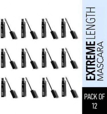 BLUE HEAVEN Extreme Length Mascara, Pack of 12 9 ml (Black)