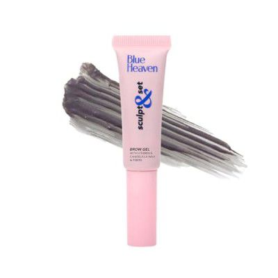 Blue Heaven Sculpt & Set, Eyebrow Gel with Applicator, Grey, 8gm, For Full Voluminous Looking Natural Eye Brows