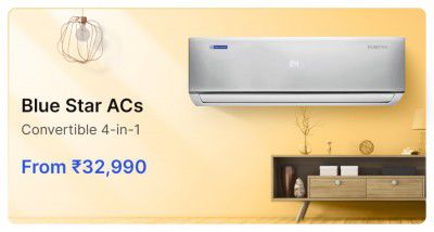 Blue star ACs from ₹32990 in Flipkart Big Billion Days Sale.