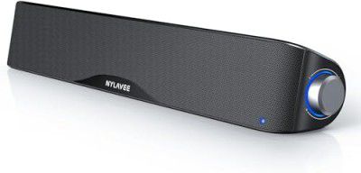 Bluetooth soundbar Speakers, HiFi Sound Quality Sound Bar, USB Powered PC Speakers, Bluetooth 5.0 and 3.5mm Aux-in Computer Speakers