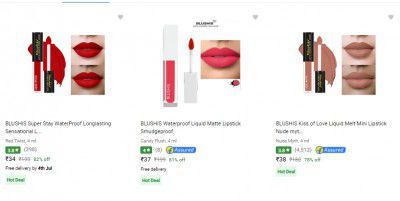 Blushis Lipstick Upto 95% Off | Start @15