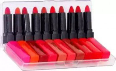 BLUSHIS Pocket Matte Lipstick set of 10pc For Girls And Women