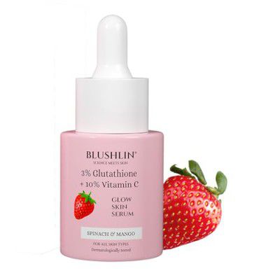 BLUSHLIN 3% Glutathione Skin Whitening and Brightening | Face Serum Men & Women Glowing Skin