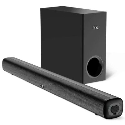 boAt Aavante Bar Mystiq Soundbar with 100W RMS Signature Sound, 2.1 CH,Multi-Connectivity Modes,BT v5.3,Wired Subwoofer