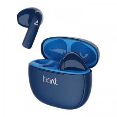 boAt Airdopes 100 TWS Earbuds with Environmental Noise Cancellation (IPX4 Water Resistant, ASAP Charge, Sapphire Blue)