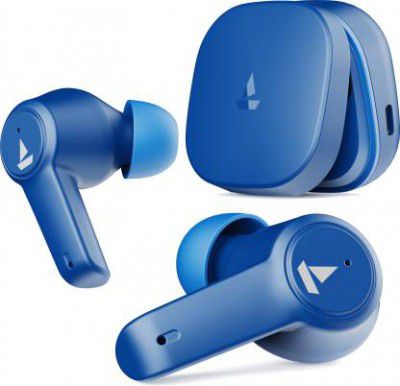 boAt Airdopes 411ANC with upto 17.5 Hours Playback and ASAP Charge Bluetooth Headset (Blue Thunder, True Wireless)