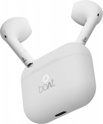 boAt Airdopes Alpha with 35 HRS Playback, Bluetooth Headset (Swedish White, In the Ear)