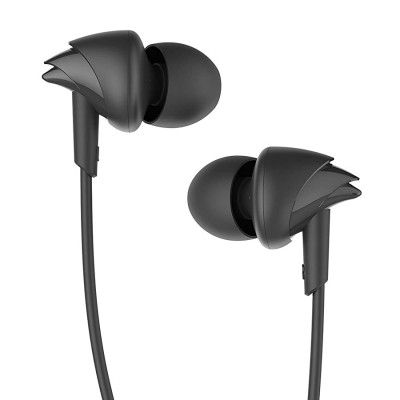 boAt Bassheads 100 in Ear Wired Earphones with Mic (Black)