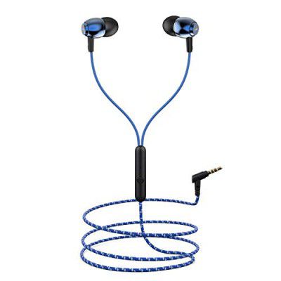 boAt Bassheads 162 in-Ear Wired Earphones with Mic(Jazzy Blue)