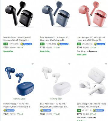 Boat Earbuds Starts ₹699