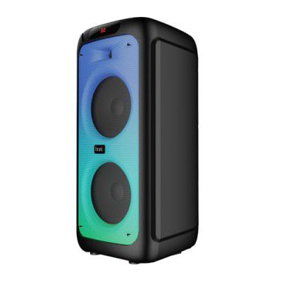 boAt Partypal 390 Speaker with 160 W Signature Sound, Up to 6 hrs Playtime, 1 Mic for Karaoke, TWS Mode, Bluetooth v5.3, AUX (Space Black)