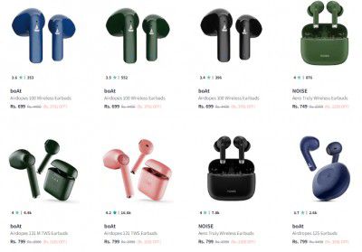 boAt/Noise: Earbuds upto 85% off Starting From ₹689