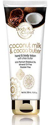 Body Cupid Coconut Milk and Cocoa Butter Body Lotion with Coconut Milk Extract and Cocoa Butter - 200 ml