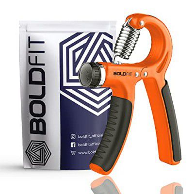 Boldfit Adjustable Hand Grip Strengthener, Hand Gripper for Men & Women for Gym Workout Hand Exercise Equipment to Use in Home for Forearm Exercise Finger Exercise Power Gripper