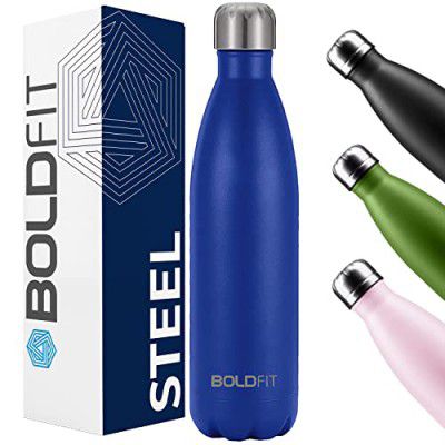 Boldfit Stainless Steel Water Bottle for Men & Women & Kids, Thermos Vacuum Flask Stylish Bottle Made (1000ml, Blue)