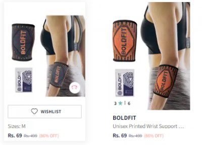 LOOT: Boldfit Wrist Support Band at 69