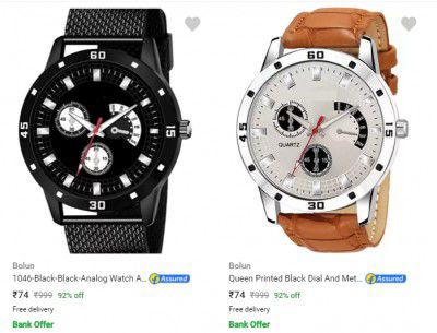 Bolun Wrist Watches @ ₹74