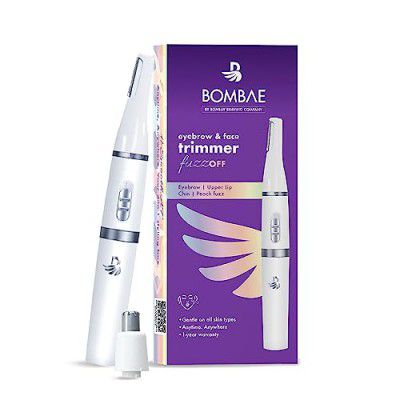 Bombae 4-in-1 Face And Eyebrow Trimmer | Painless Trimmer For Women For Eyebrows, Upperlips, Peach Fuzz | 1 Year Warranty