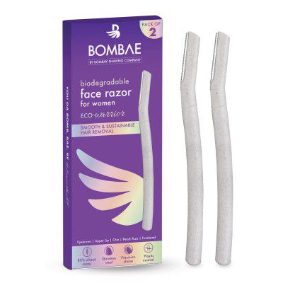 BOMBAE Face & Eyebrow Razor (Pack of 2)