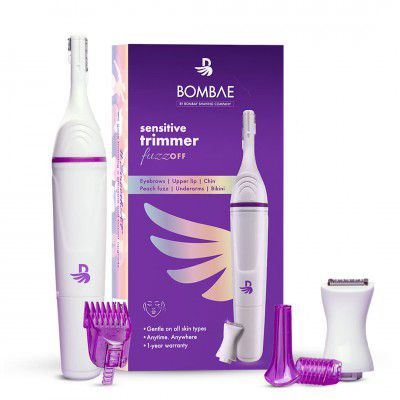 BOMBAE Sensitive Trimmer for Women | Hair Remover for Face, Underarms, Bikini Line