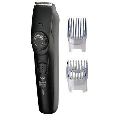 Bombay Shaving Co Trimmer Men, 2X Fast Charging, 2 Yr Warranty, 80Min runtime, Hair Trimmer, Shaving Machine, Cordless Beard, 38 length Settings, Flash USB Cable fast Charging (Black)