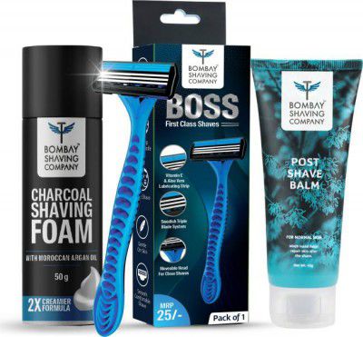 BOMBAY SHAVING COMPANY 3-in-1 Shaving Starter Kit for Men  (3 Items in the set)