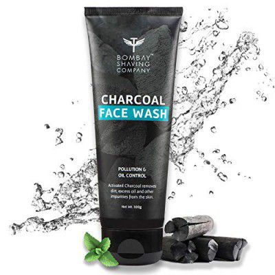 Bombay Shaving Company Charcoal Face Wash, Fights Pollution and Acne, Oil Control For Men & Women - 100g