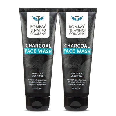 Bombay Shaving Company Charcoal Face Wash - 100g (Pack of 2)