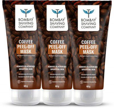 BOMBAY SHAVING COMPANY Coffee Peel off Face Mask | Face Pack for DeTan & Blackhead Removal  (180 ml)