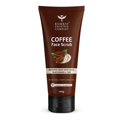 Bombay Shaving Company Deep Cleansing & Exfoliating Coffee Face Scrub 100g No Sulphate No Paraben Made in India