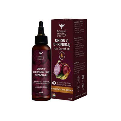 Bombay Shaving Company Onion and Bhringraj Hair Oil With 4X Growth Action -100 ml