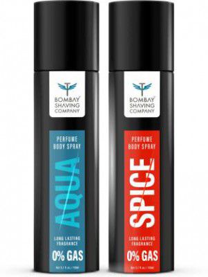 BOMBAY SHAVING COMPANY Spice & Aqua Deodorant Combo Pack - For Men  (300 ml, Pack of 2)