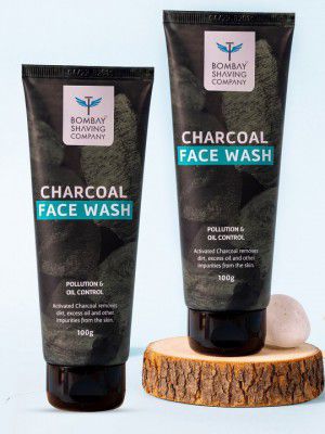 Bombay Shaving Company Men Set of 2 Charcoal Face Wash 100 g each