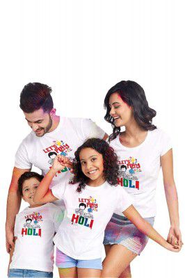 Bonorganik Lets Play Holi Family Tshirt