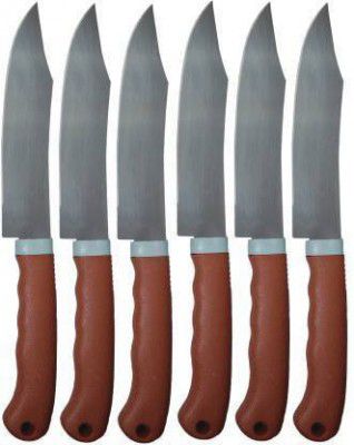 Borneo High-Quality Stainless Steel Knife Set With Cover | Stainless Steel Knife Set  (Pack of 6)